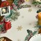 Reindeer Pine Cone Leaves Christmas Table Runner, Seasonal Winter Floral Kitchen Dining Table Decor for Home Party 13x72 Inch